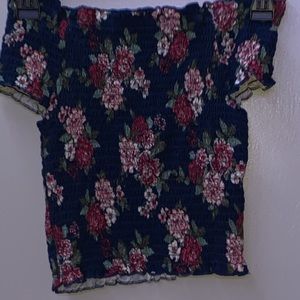 Skin Tight Crop Of The Shoulder Top